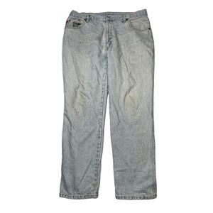 Bugle Boy VTG 90s Relaxed Fit Straight Leg Dad Jeans Light Wash Mens 38x30